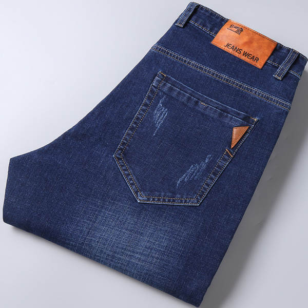 Fabricante de vendas diretas de jeans fina de verão de 2026 para homens de calça reta corpos flexíveis calças de lazer para homens jovens calças