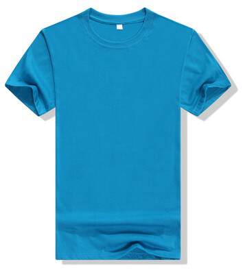 T-shirt de algodão puro personalizado impressão LOGO corda redonda calça curta roupa de trabalho t-shirt cultural branca Euro-americano T-shirt personalizado
