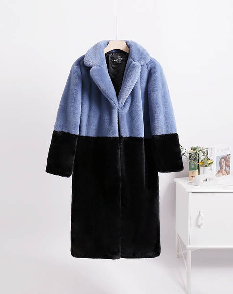 2023 Venda rápida de casacos de couro aumentado tamanho grande tamanho de roupas femininas como casacos de couro de coelho para manter o inverno quente