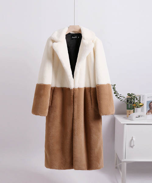 2023 Venda rápida de casacos de couro aumentado tamanho grande tamanho de roupas femininas como casacos de couro de coelho para manter o inverno quente
