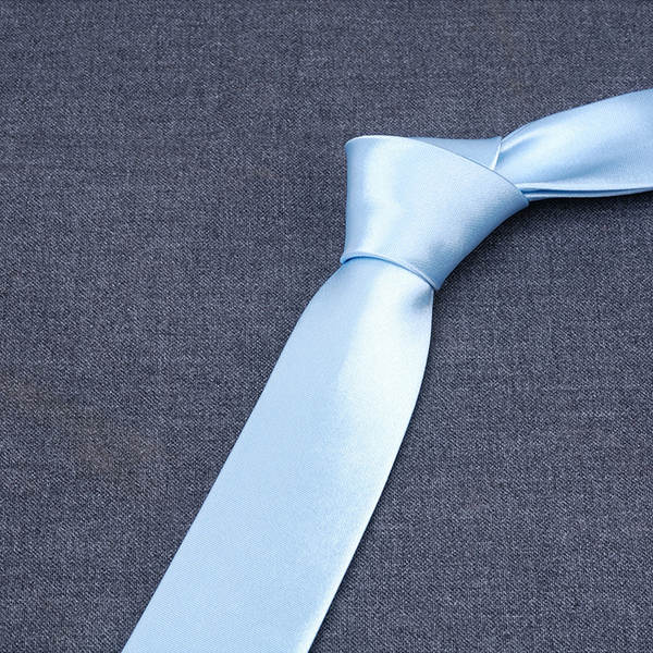8cm Cravata de grupo Cravata de mão colorida Cravata azul pura masculina Cravata de casamento de negócios monocromática