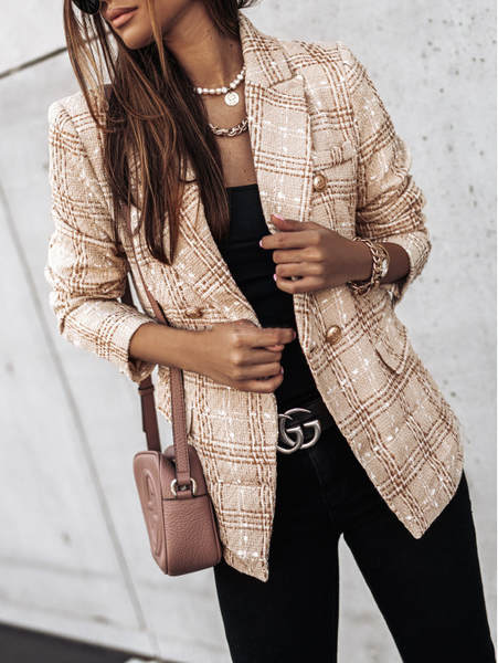 Blazer feminino de manga longa