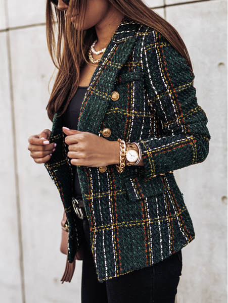 Blazer feminino de manga longa