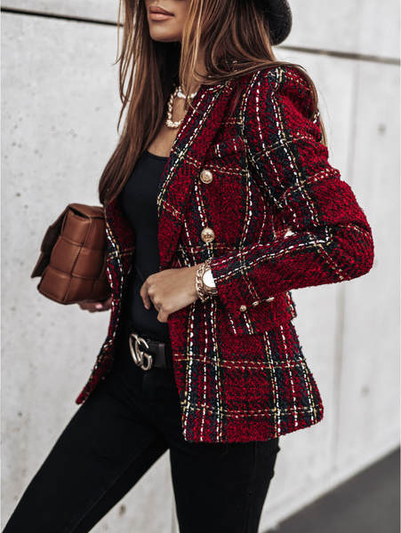Blazer feminino de manga longa