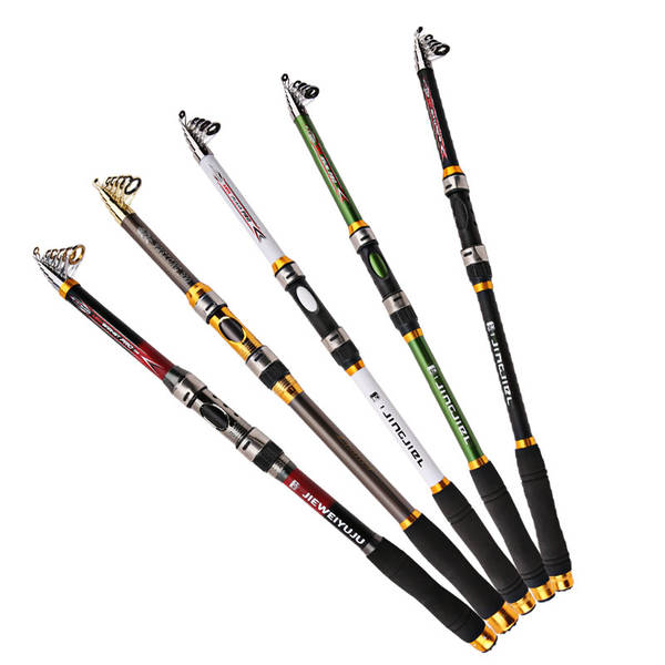Barril de pesca de barril de carbono 2,1 m 3,6 m de largura barril de pesca de metal barril de peixe de 5 camadas barril de carga transfronteiriço 2,4 m