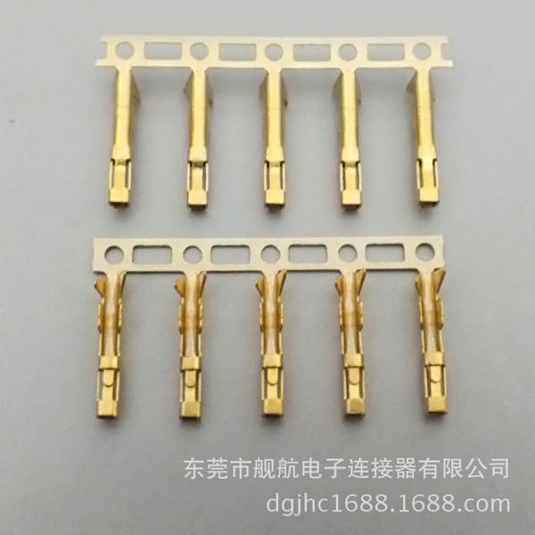 DuPont 2.54 terminal de ligação de ouro semi-ouro inteiro fabricante