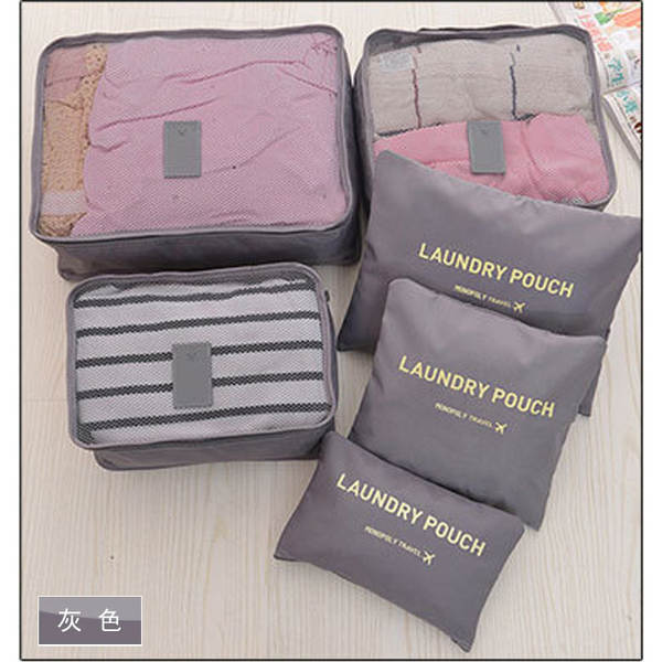 Caixa de viagem 6 peças de roupas impermeáveis 6 peças de roupas impermeáveis 6 peças de roupa interior