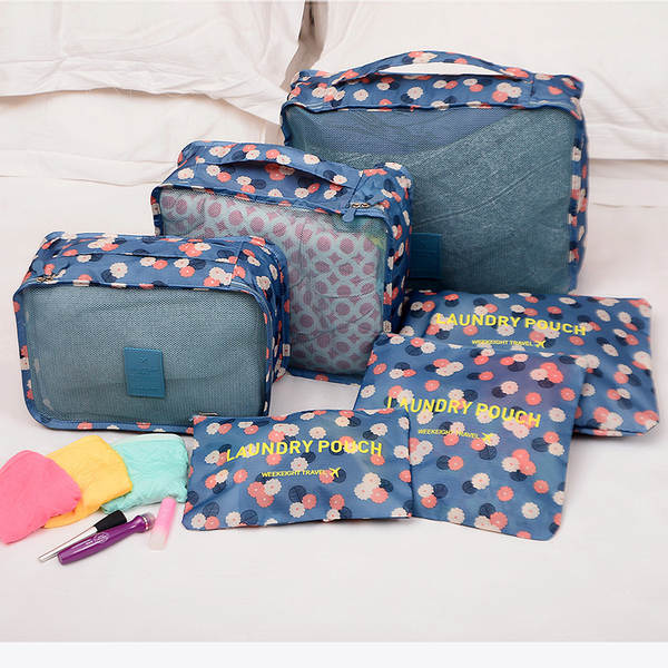 Kit de 6 bolsas de viagem impermeáveis