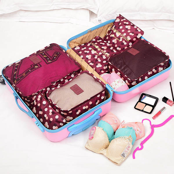 Kit de 6 bolsas de viagem impermeáveis