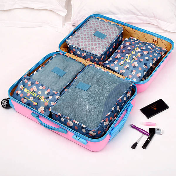 Kit de 6 bolsas de viagem impermeáveis