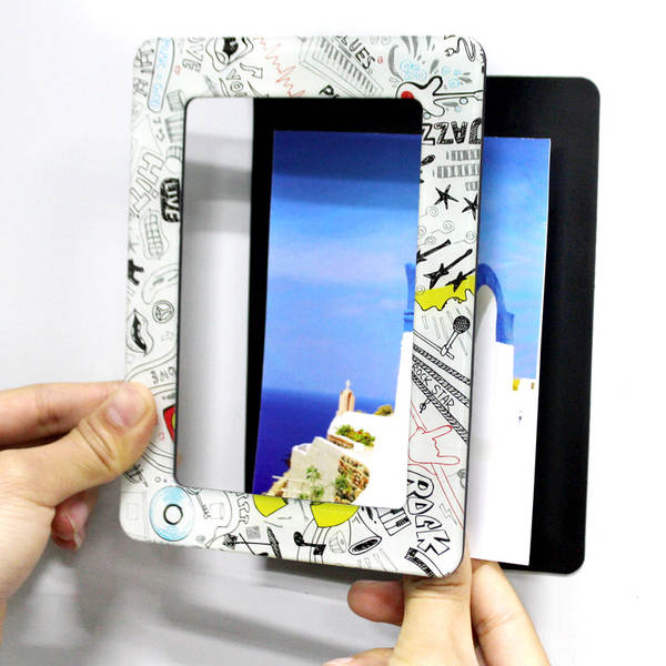 Excelente personalidade quadro fotográfico criativo parede 5 polegadas 7 polegadas quadro fotográfico magnético criativo moderno quadro fotográfico de cristal magnético