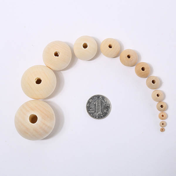 Fabricante atacado de perlas de madeira 4-50MM hominídeo cor de perlas de madeira, material para acessórios de perlas de madeira