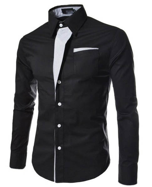 Venda rápida EBAY T-shirts de moda T-shirts de cor masculina T-shirts de mão longa para homens Novas