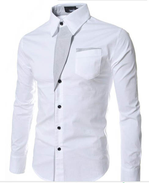 Venda rápida EBAY T-shirts de moda T-shirts de cor masculina T-shirts de mão longa para homens Novas