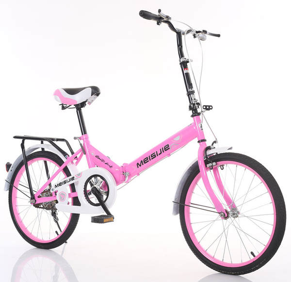 Bicicletas dobráveis de 20 polegadas para crianças, alunos do ensino médio e médio, adultos, homens e mulheres, bicicletas de presente para fazer logotipo de passeio