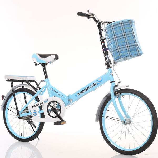 Bicicletas dobráveis de 20 polegadas para crianças, alunos do ensino médio e médio, adultos, homens e mulheres, bicicletas de presente para fazer logotipo de passeio