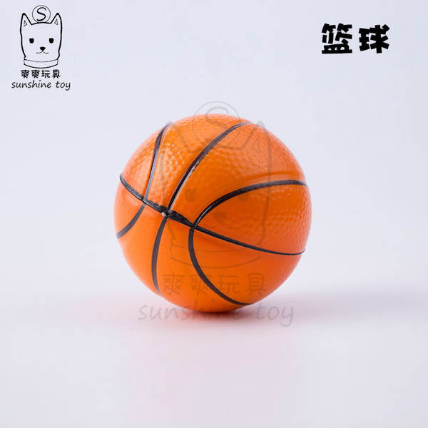 Venda quente transfronteiriça de despressão 63mm futebol basquete esponja bola de esponja pu bola de esponja brinquedos tênis bola de pressão
