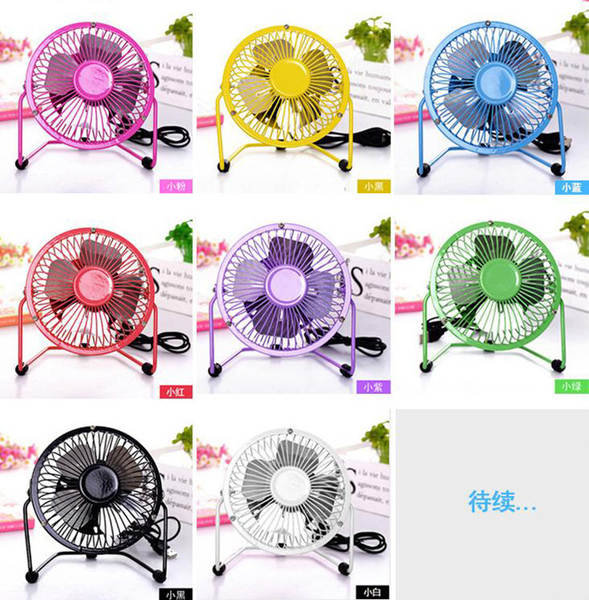 Novo USB Ferroviário Mini Ventilador dormitório estudante de desenho animado ventilador elétrico 4/6/8 polegadas disponível em troca