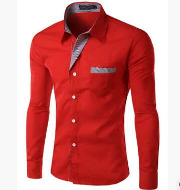 Venda rápida EBAY T-shirts de moda T-shirts de cor masculina T-shirts de mão longa para homens Novas