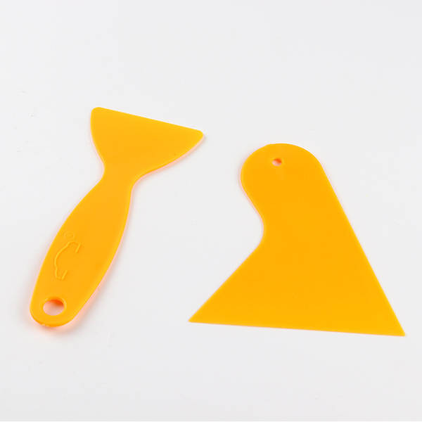 Ferramenta de colagem de automóveis cortador de vidro amarelo cortador de vidro telemóvel cortador de plástico pequeno cortador de vidro cortador de triângulo do filme do automóvel