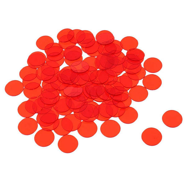 19mm acessórios de codificação de plástico de cor transparente jogo de bingo de moeda de conta de jóias dupla placa de adesivos de pequeno círculo