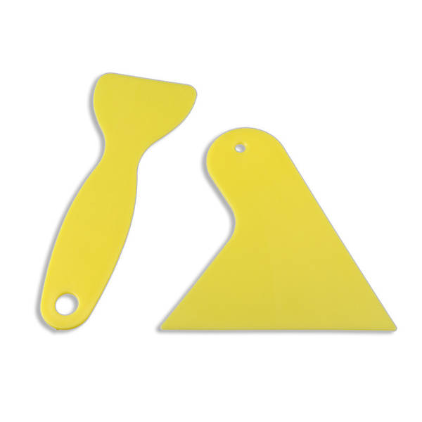Ferramenta de colagem de automóveis cortador de vidro amarelo cortador de vidro telemóvel cortador de plástico pequeno cortador de vidro cortador de triângulo do filme do automóvel