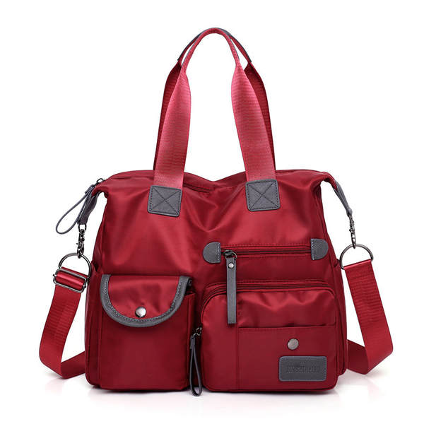 Bolsa feminina grande de nylon