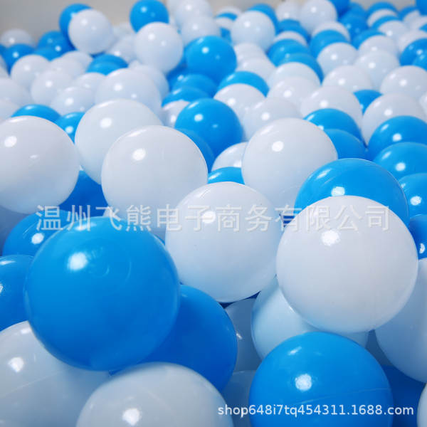 Fabricante vende diretamente um milhão de bolas de mar azul e branco 7cm de espessamento de ondas de bolas de basquetebol para crianças