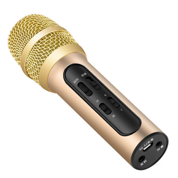 Fonte de fábrica C11 celular K canção microfone vibração da mão rápida do povo K canção de transmissão ao vivo do cartão de som
