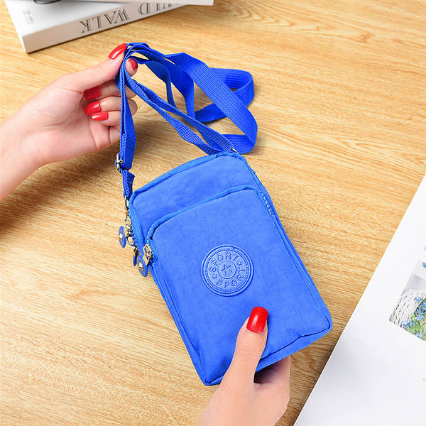 Bolsa de ombro para celular e dinheiro