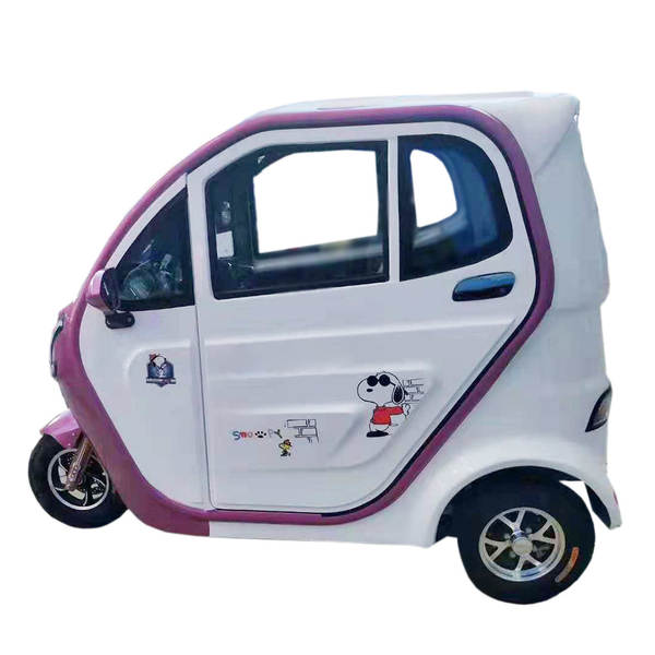 Carro elétrico elétrico de três rodas para uso doméstico totalmente fechado Novo carro elétrico de energia