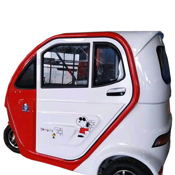 Carro elétrico elétrico de três rodas para uso doméstico totalmente fechado Novo carro elétrico de energia