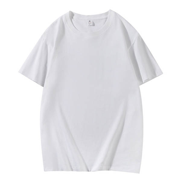 180g T-shirts de algodão puro para homens T-shirts culturais puros personalizados T-shirts de trabalho impressos logo atacado