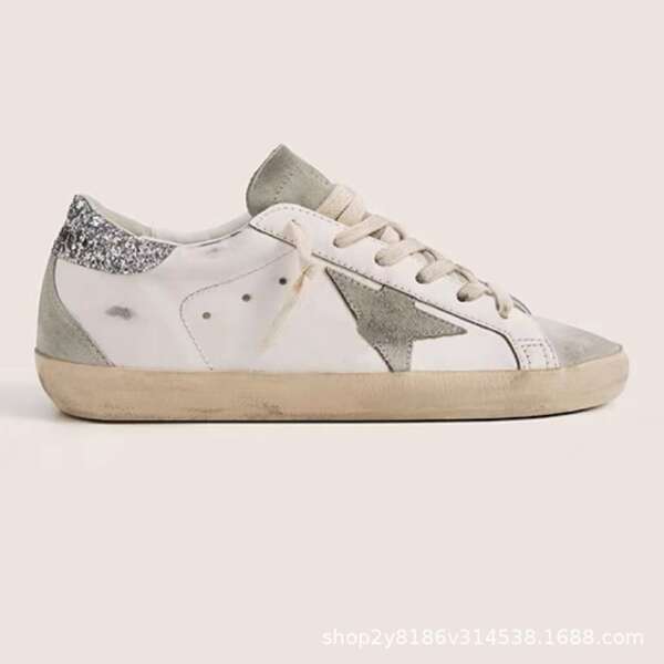 Sapato casual branco de couro