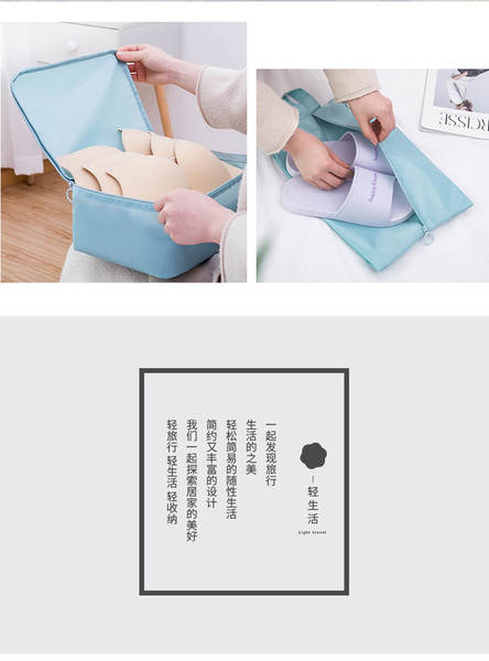 Kit de 10 bolsas de organização para viagem