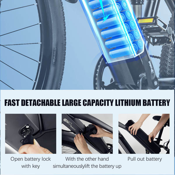 Bicicletas elétricas de 26 centímetros para adultos