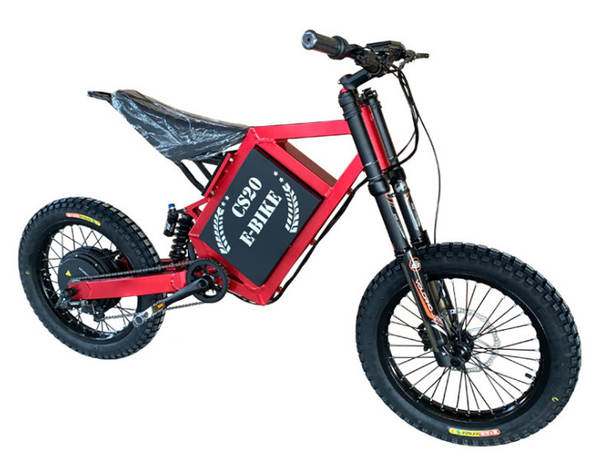 CS20 rack de liga de alumínio elétrico off-road bicicleta bombardeiro invisível de alta potência 5000W 72V
