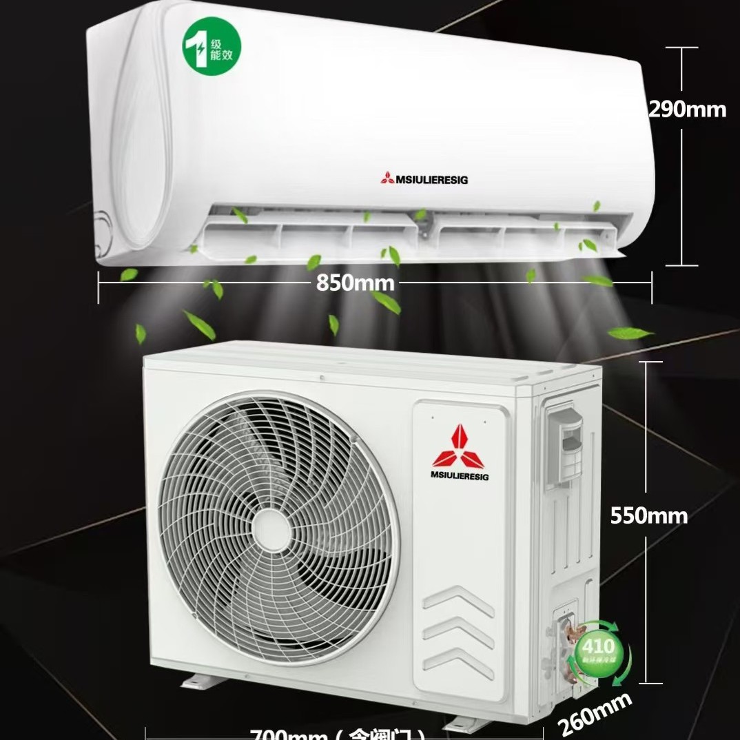 1.5 unidades de nível de eficiência energética de aquecimento de parede de ar condicionado pendurado para casa de aluguer de fábrica de quartos para venda direta para produção transfronteiriça