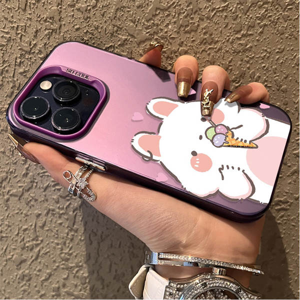 Aplicável Samsung S25Plus Capa de celular S24Ultra Moda S23FE Supernatural Coelho S22 Novo Modelo