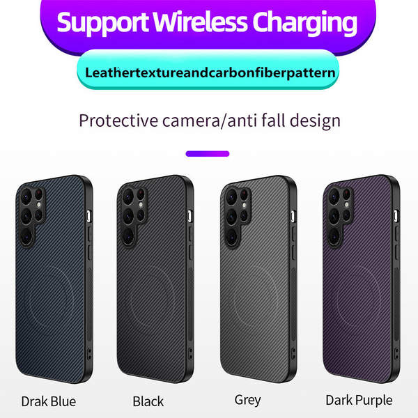 Aplicável a Samsung S26 telemóvel novo cartucho de fibra de carbono Samsung S26FE telemóvel de aspiração magnética A90