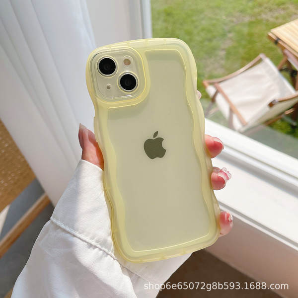 Aplicável Samsung S25Ultra Capa do celular S24 Protector S23 A35/A15 Faixa de onda A55 transparente