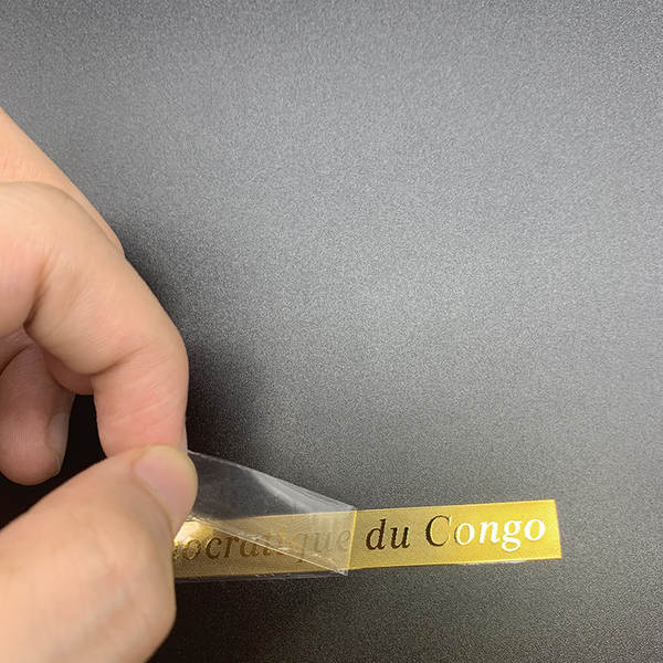 Etiquetas metálicas personalizadas de separador de telemóvel de logotipo à prova d'água de marca de ouro não-seca de gesso UV de transcrição de marca de cristal