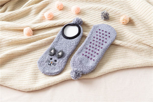 Meias de Inverno Antiderrapantes Femininas