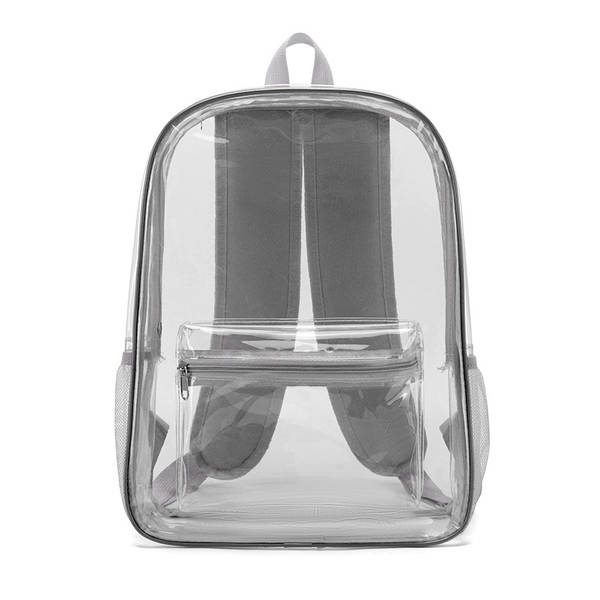 Amazon Transboundary Supply Transparente backpack pvc duplo ombro saco pvc saco grande capacidade saco estudante