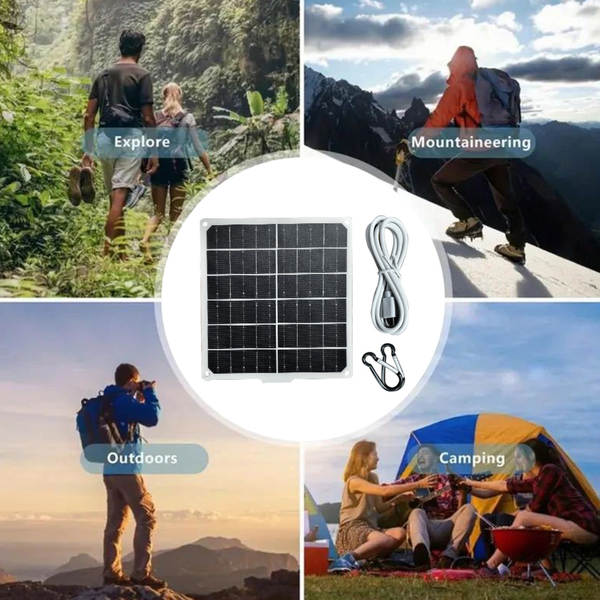 Telemóvel Solar Charging Panel 3w 5v Carregador solar portátil ao ar livre Pequeno painel solar fotovoltaico
