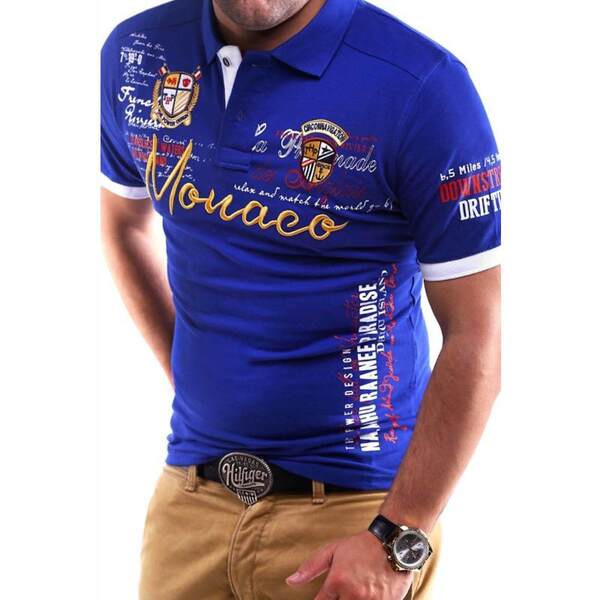 2023 Cross-border Europa e América Camiseta de esportes de lazer de três pedaços POLO camisa de golfe digital impressão de camisa
