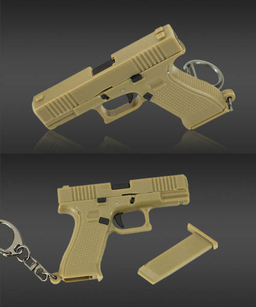 Pequenas peças de rolamento GLOCK plástico modelo de rolamento brinquedo G17 Glock chave de rolamento fonte de comércio exterior