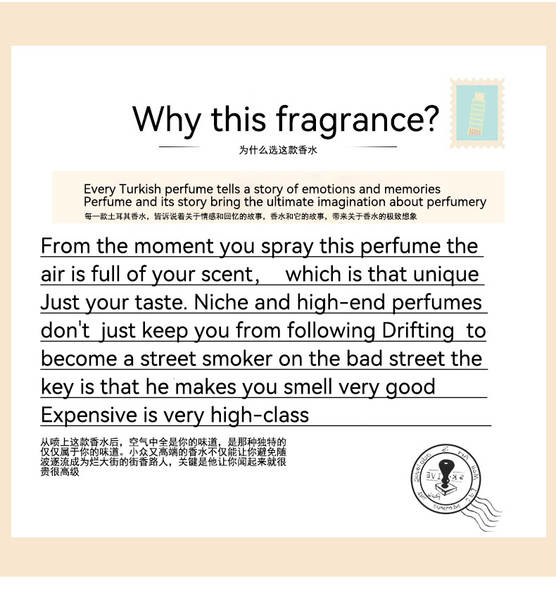 Perfumes de madeira turca 50ml senhora fresco natural durável Vietnã perfume de madeira