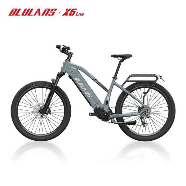Blulans Blu-ray elétrico assistido mountainbike X6lite motor intermediário 250w viagem de longa distância 36v20ah
