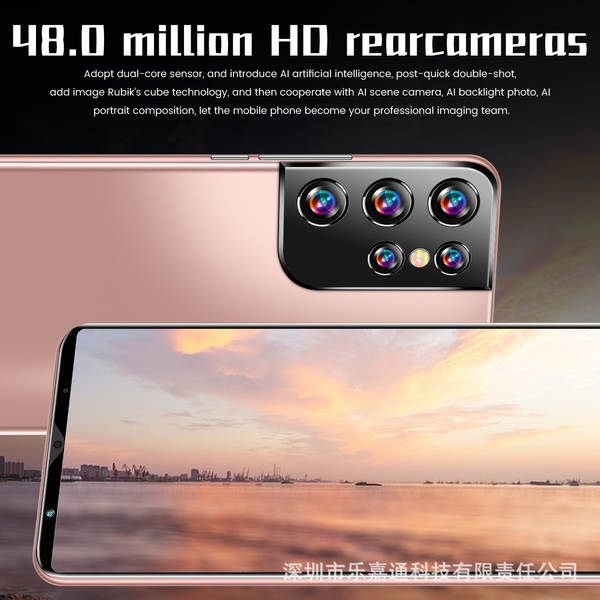 Fabricante atacado em 2026 explosivo 6.3 grande ecrã transfronteiriço celular S21Ultra comércio exterior smartphone de baixo preço